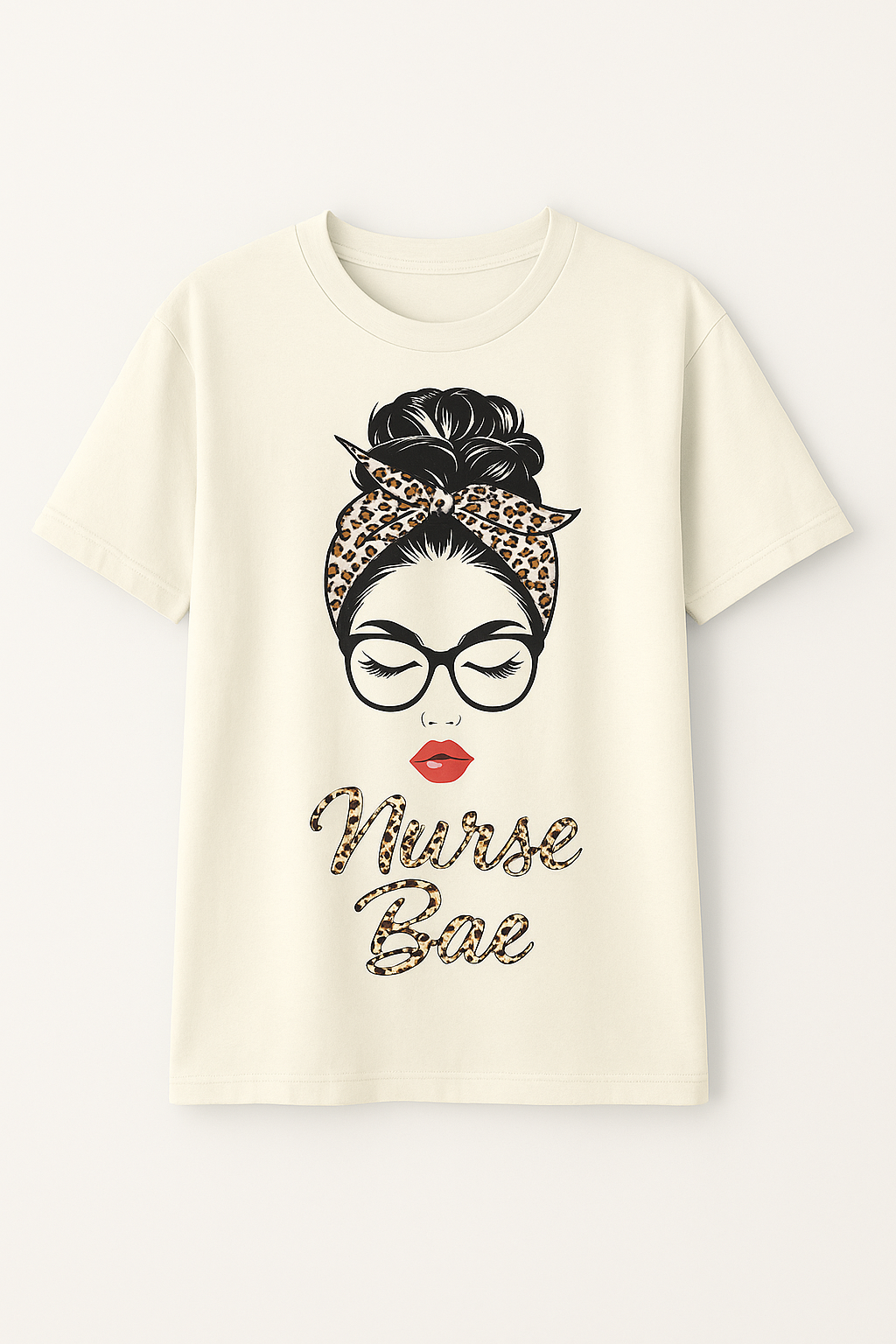 Nurse Bae Leopard Print Tee