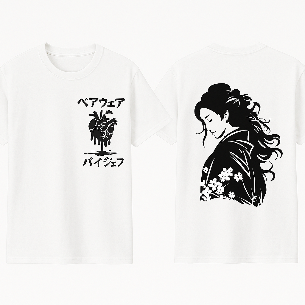 Japanese white Tee